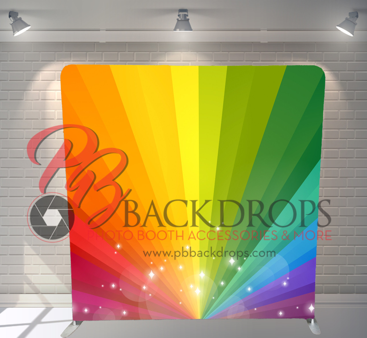 Pillow Cover Backdrop (Rainbow) - PB Backdrops
