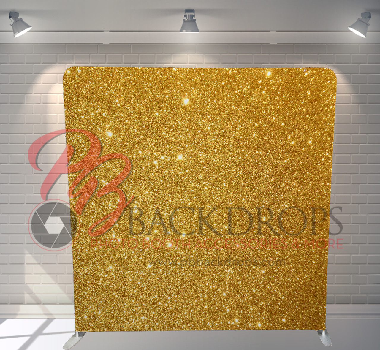 Aperturee Gold Sparkle Grey Full Moon Fine Art Sweep Backdrop main image 0