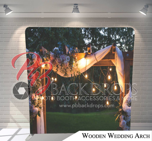 Pillow Cover Backdrop  (Wooden Wedding Arch)