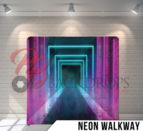 Single-sided Pillow Cover Backdrop  (Neon Walkway)