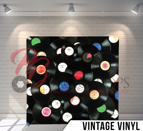 Pillow Cover Backdrop  (Vintage Vinyl)