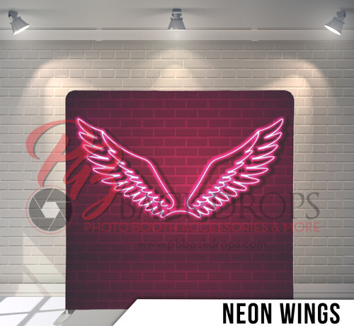 Pillow Cover Backdrop  (Neon Wings)