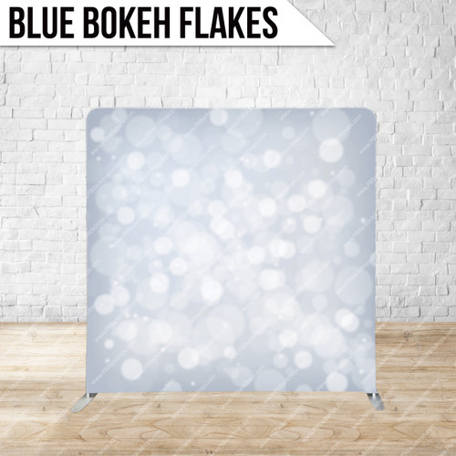 Single-sided Pillow Cover Backdrop  (Blue Bokeh Flakes)