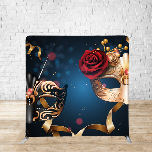 Single-sided Pillow Cover Backdrop  (Carnival Masks)