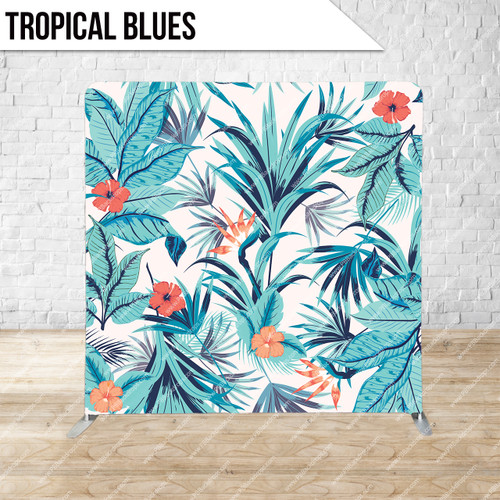 Pillow Cover Backdrop  (Tropical Blues)