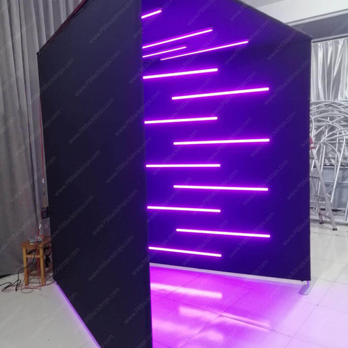 Vogue Booth 1 with 23 LED Lights - PB Backdrops
