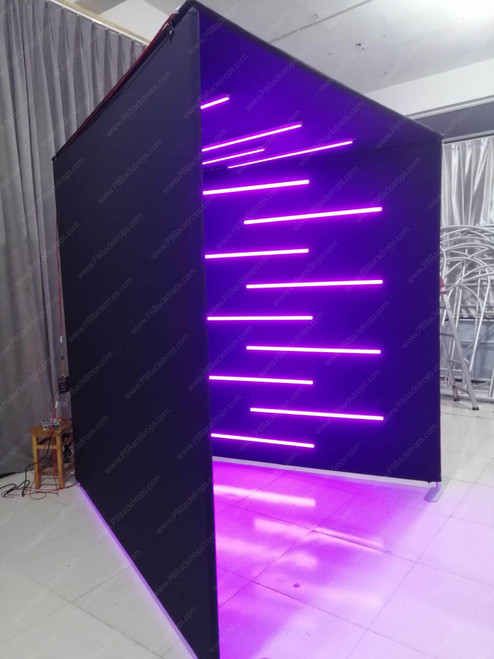 Vogue Booth 1 with 23 LED Lights - PB Backdrops