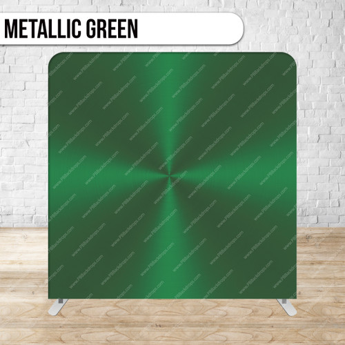 Pillow Cover Backdrop  (Metallic Green)