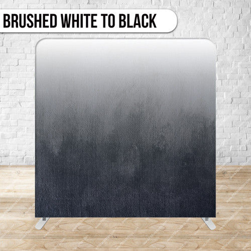 Pillow Cover Backdrop  (Brushed White to Black)