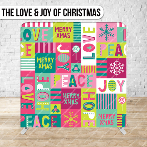 Pillow Cover Backdrop (The Love And Joy Of Christmas)