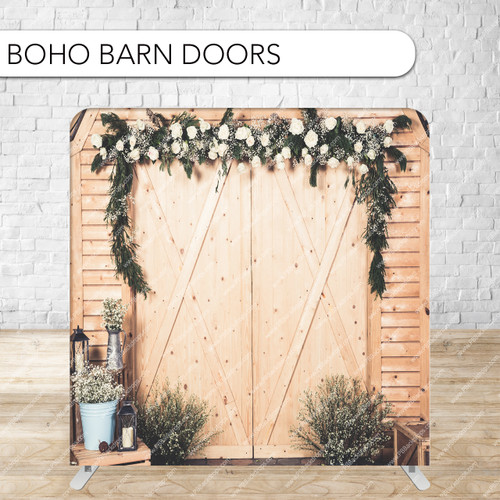 Pillow Cover Backdrop (Boho Barn Doors)