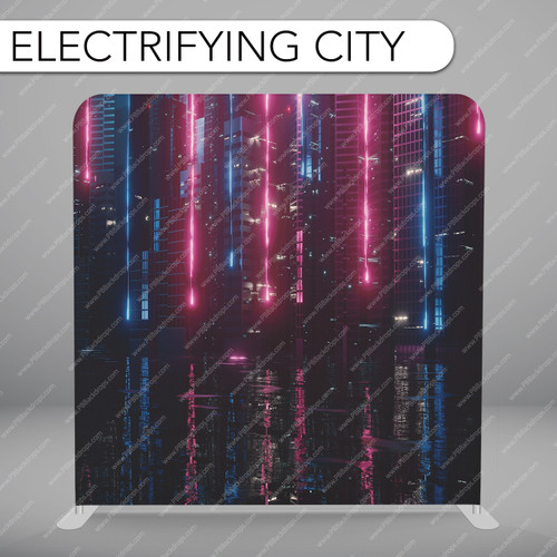 Pillow Cover Backdrop (Electrifying City)