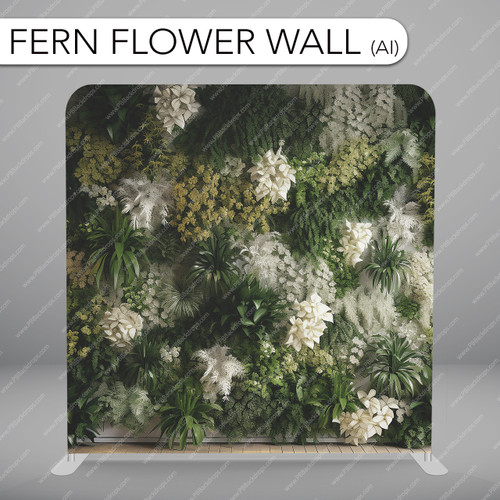 Pillow Cover Backdrop (Fern Flower Wall)