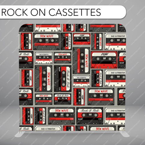 Pillow Cover Backdrop (Rock On Cassettes)