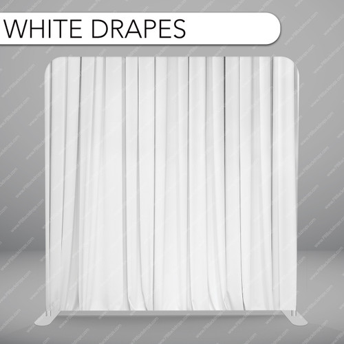 Pillow Cover Backdrop (White Drapes)