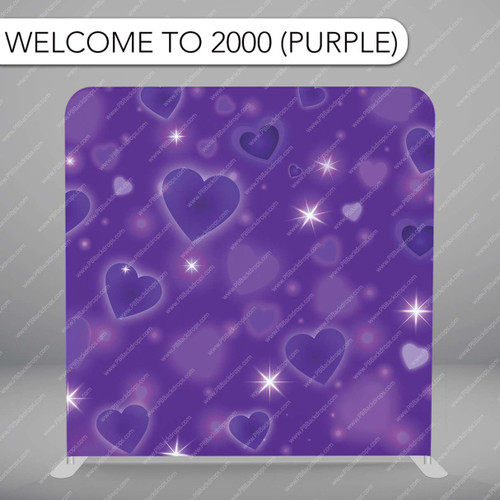 Pillow Cover Backdrop (Welcome to 2000 - Purple)