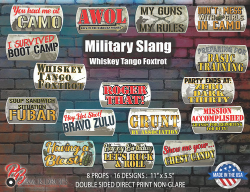 Military Slang Whiskey Tango Foxtrot Prop Bundle