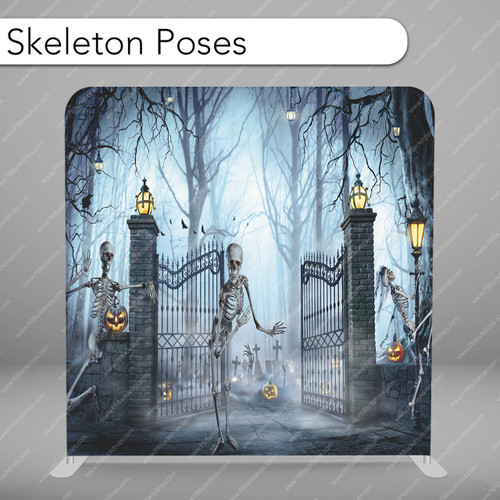 Pillow Cover Backdrop (Skeleton Poses)