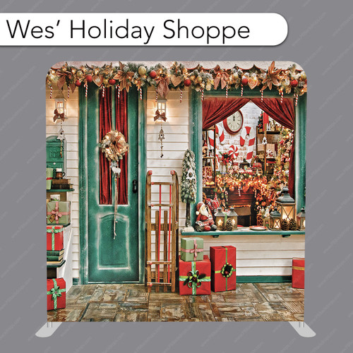 Pillow Cover Backdrop (Wes' Holiday Shoppe)