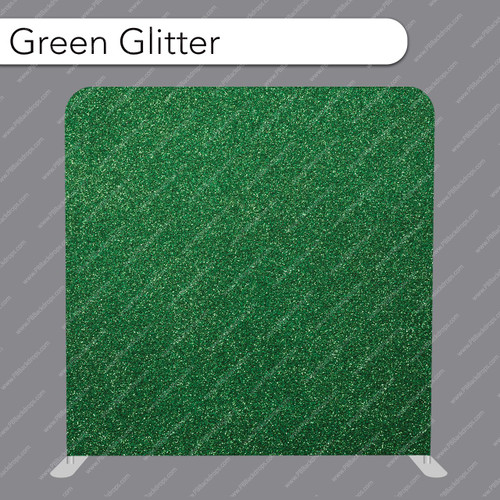 Pillow Cover Backdrop (Green Glitter)