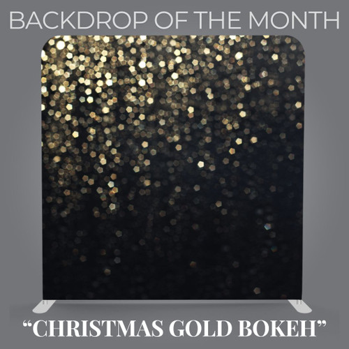 Backdrop of the Month | Christmas Gold Bokeh