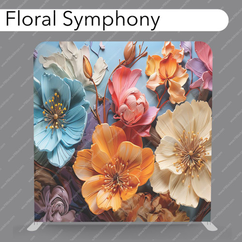 Pillow Cover Backdrop (Floral Symphony)