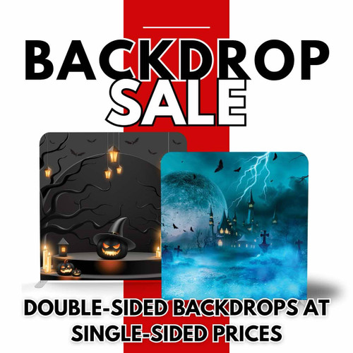 October Spooktacular Sale -  One Double-sided Pillow Backdrop