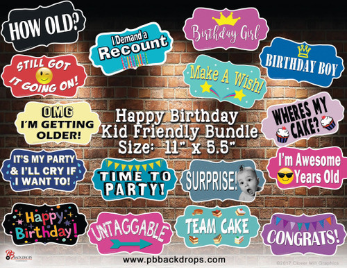 Happy Birthday Kid Friendly Bundle