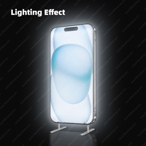 Phone-Shaped Exhibit Stand