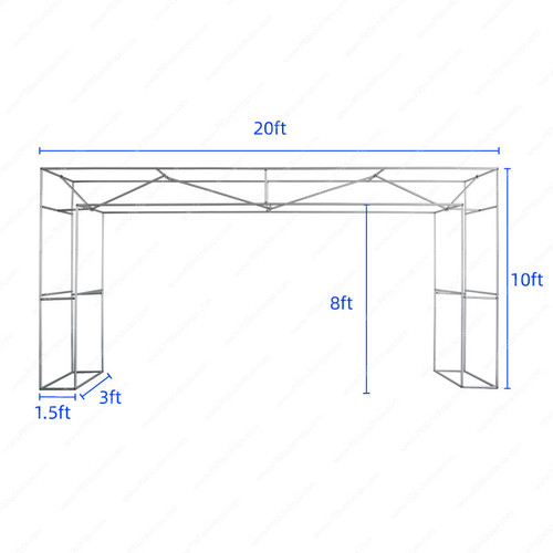 3D Rectangular Archway - PB Backdrops