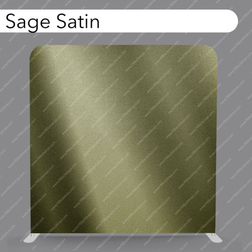 Pillow Cover Backdrop (Sage Satin)