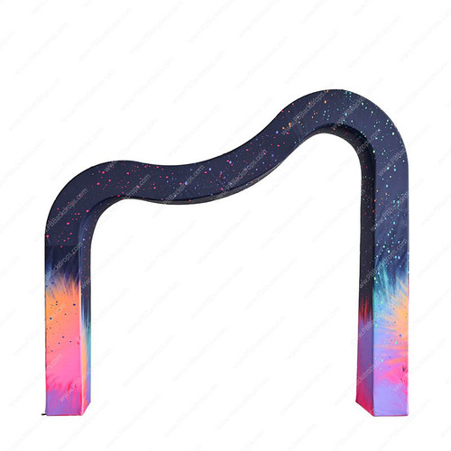 3D Wave Shaped Arch Backdrop