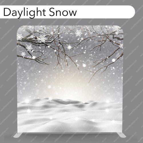 Pillow Cover Backdrop (Daylight Snow)