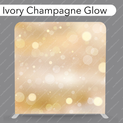 Pillow Cover Backdrop (Ivory Champagne Glow)