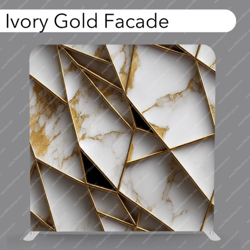 Pillow Cover Backdrop (Ivory Gold Facade)