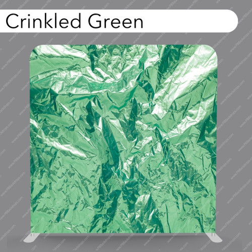 Pillow Cover Backdrop (Crinkled Green)