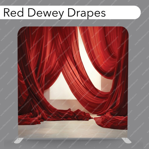 Pillow Cover Backdrop (Red Dewey Drapes)