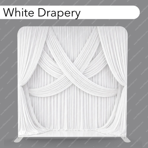 Pillow Cover Backdrop (White Drapery)