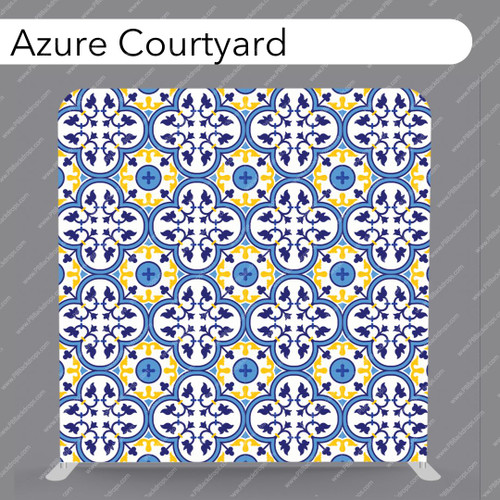 Pillow Cover Backdrop (Azure Courtyard)