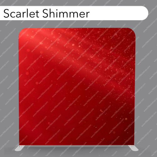 Pillow Cover Backdrop (Scarlet Shimmer)