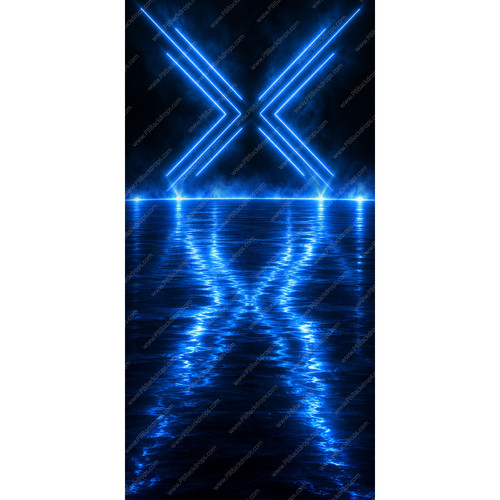 Pillow Cover Swoop Backdrop (Media Day Neon Swoop - 9 Options, for 7.6x7.6 / 8x7.5 / 8x8 Stands)