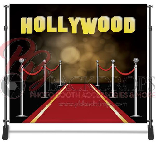 8x8 Printed Tension fabric backdrop - Red Carpet Hollywood | PB Backdrops