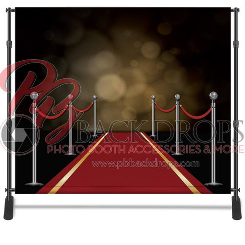 8x8 Printed Tension fabric backdrop - Red Carpet | PB Backdrops
