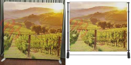 Single-sided Pillow Cover Backdrop  - Valley Vineyard | PB Backdrops