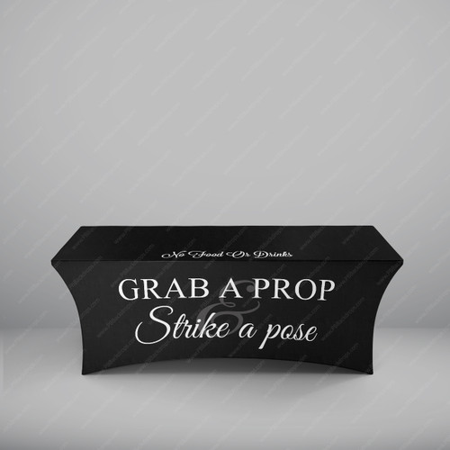Table Cover 2 Pack Special - 4,6 or 8ft | PB Backdrops  Grab a Prop Strike a Pose stock design only