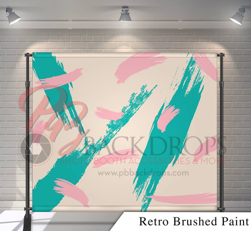 8x8 Printed Tension fabric backdrop - Retro Brushed Paint | PB Backdrops
