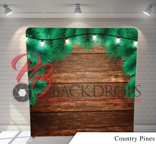 Pillow Cover Backdrop  (Country Pines)