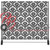 8x8 Printed Tension single-sided fabric backdrop - Black/white Damask | PB Backdrops
