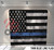 Pillow Cover Backdrop  (Thin Blue Line Flag)