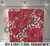 Pillow Cover Backdrop  (Red and Grey Floral Arrangement)